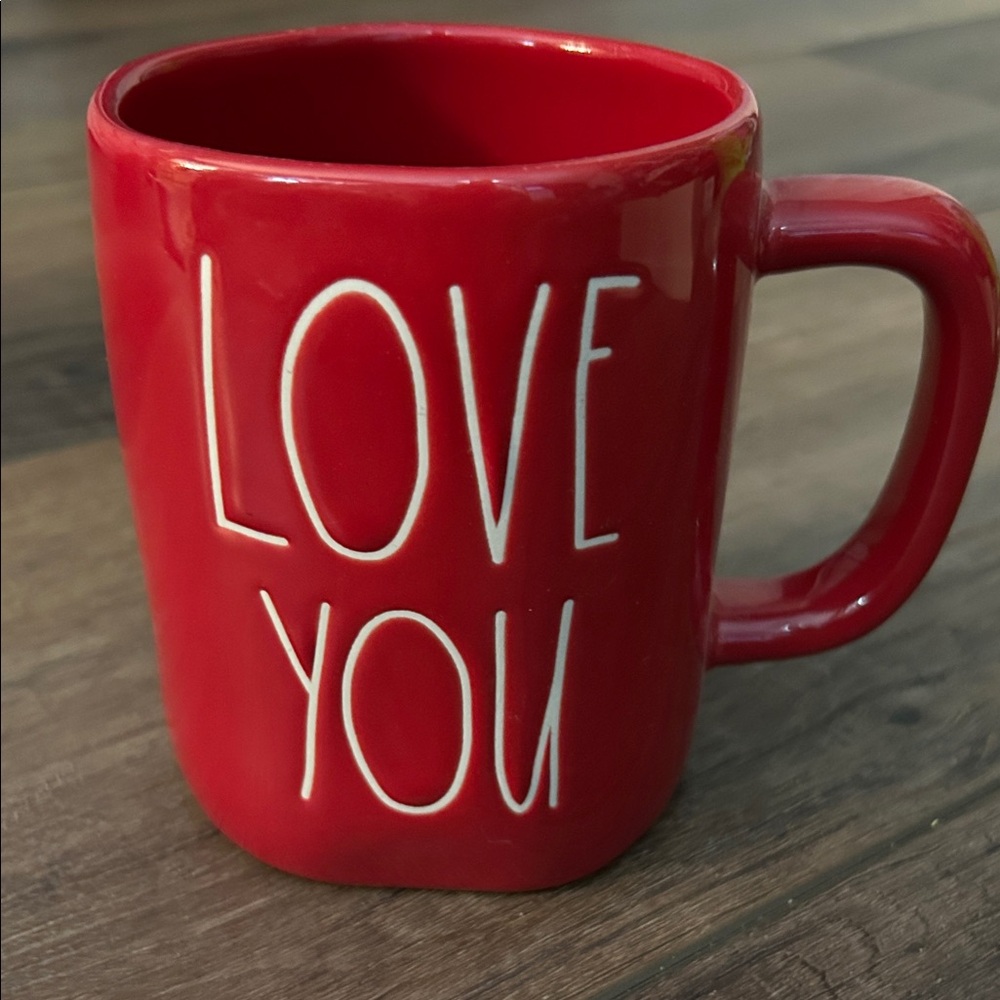 Rae Dunn Red 'Love You' Mug